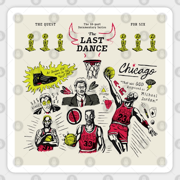 The Last Dance Chicago Bulls Magnet by BurchCreativeDesign